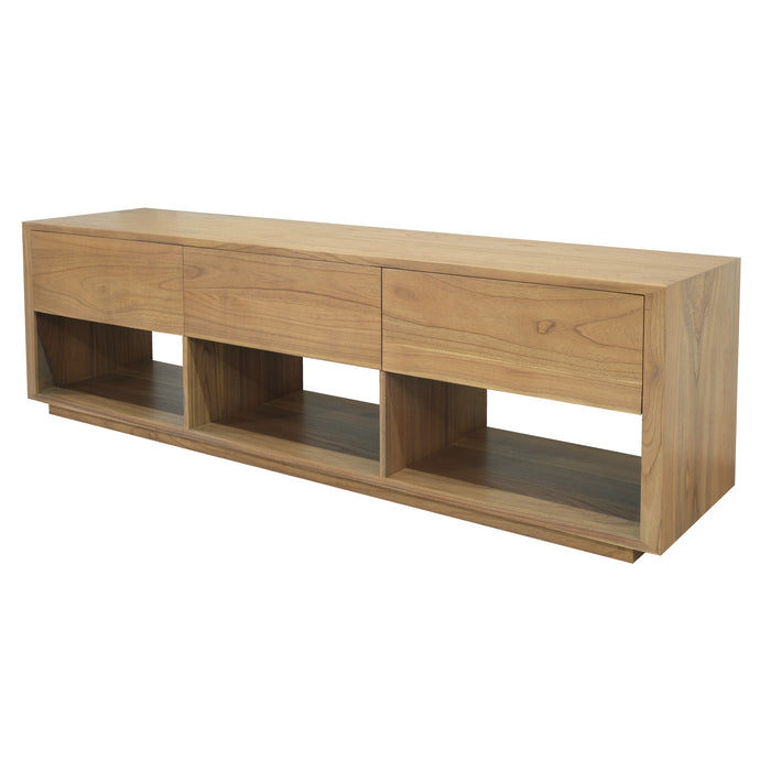 Oscar 3 Drawer Entertainment Unit (Natural)