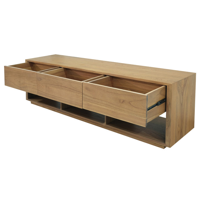 Oscar 3 Drawer Entertainment Unit (Natural)