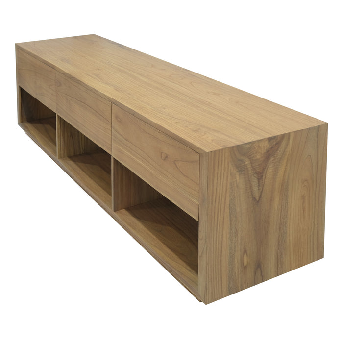 Oscar 3 Drawer Entertainment Unit (Natural)