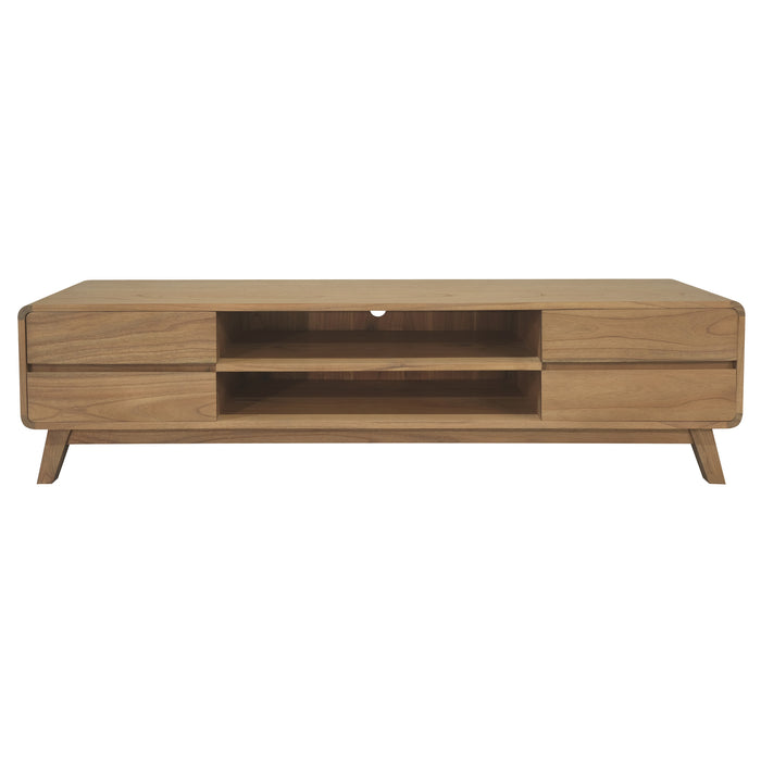 Providence 4 Drawer Entertainment Unit (Natural)