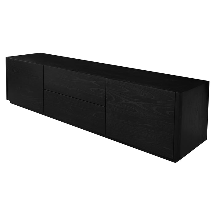 Gatsby 2 Door 2 Drawer Entertainment Unit (Black)