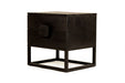 Eden Bedside Table - Black - Black 60cm