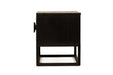 Eden Bedside Table - Black - Black 60cm
