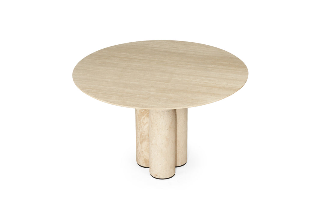 Elio Travertine Dining Table - 130cm