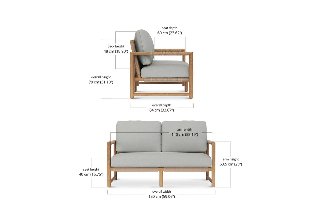 Ester Outdoor Sofa - 2 Seater