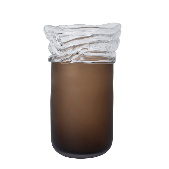 Wave Brown Bottom Vase (CFB-E25080)