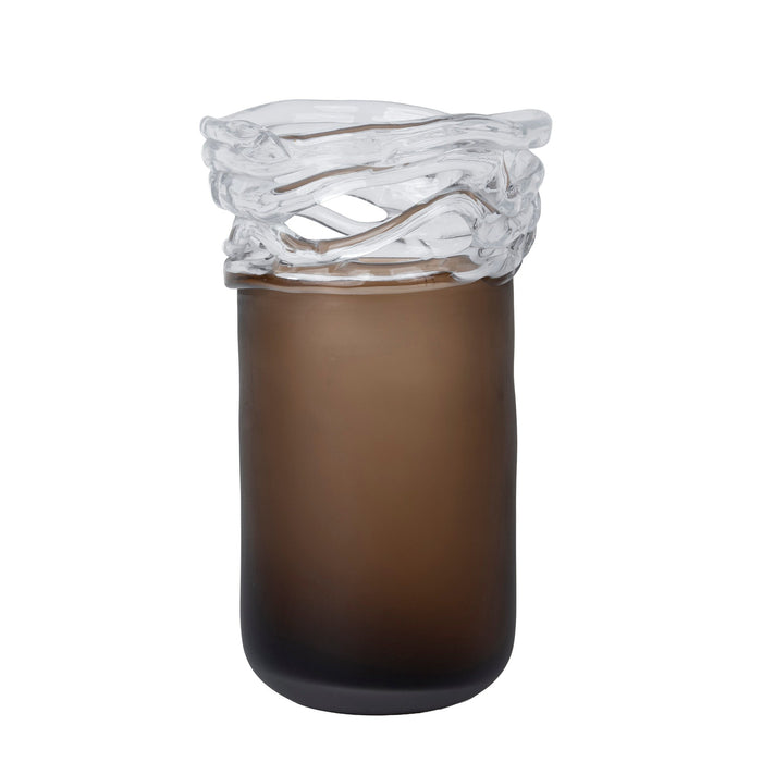 Wave Brown Bottom Vase (CFB-E25080)