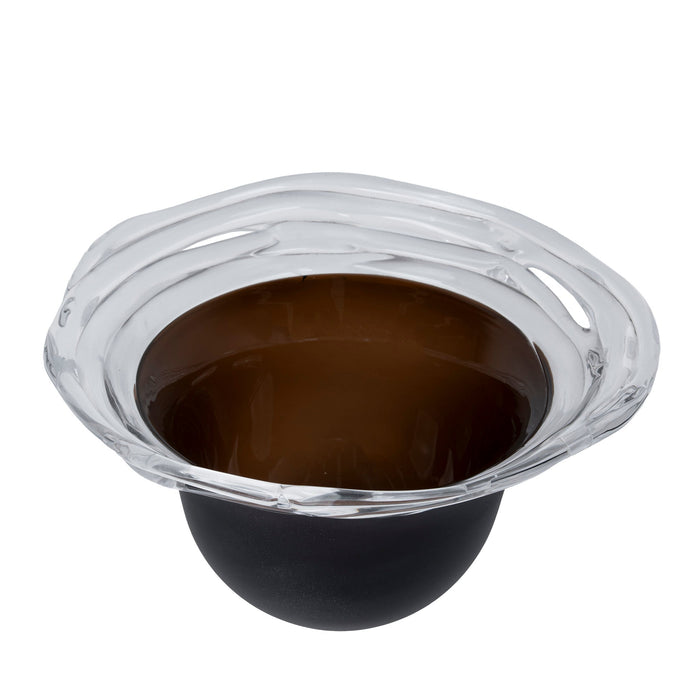 Stacked Wave Brown Bottom Bowl (CFB-E25081)