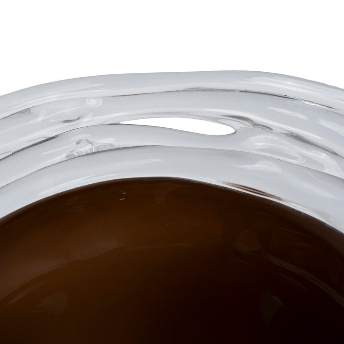 Stacked Wave Brown Bottom Bowl (CFB-E25081)