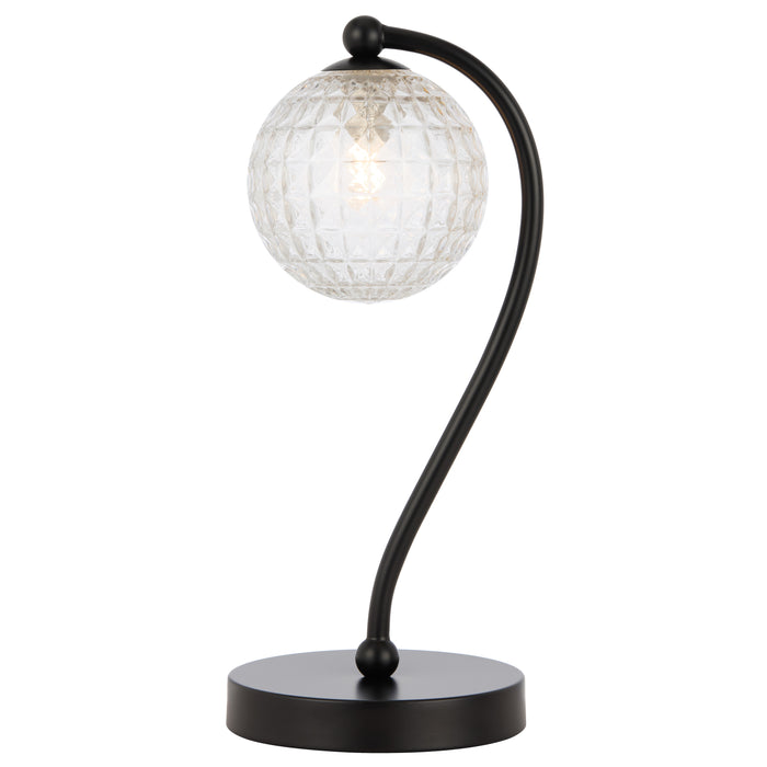 Felton Table Lamp - Black, Clear