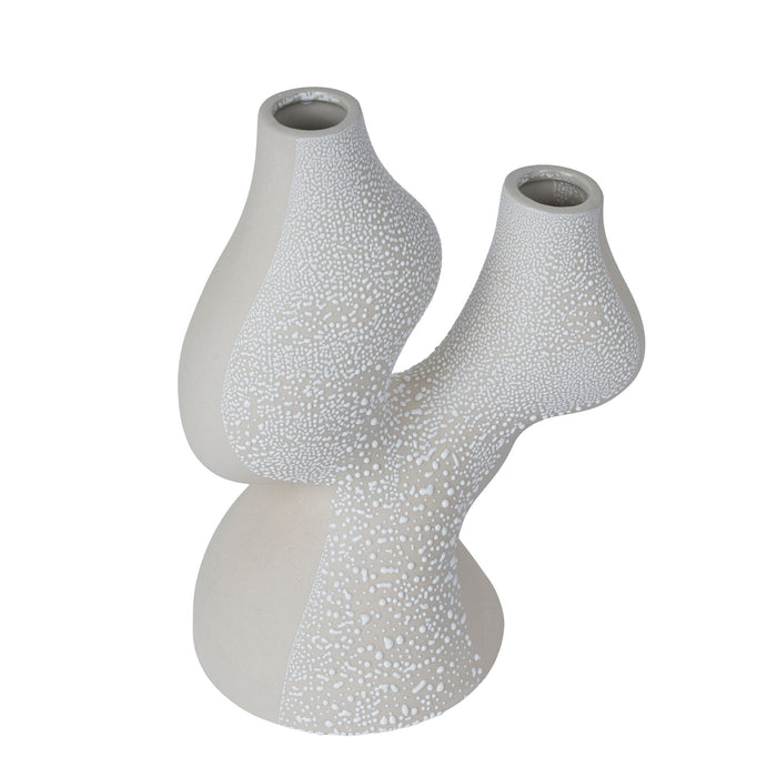 Bead-Dot Double Head Vase Style C (CFF-D25152C)