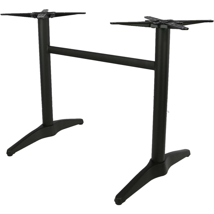 Durafurn Astoria Black Twin Table Base - For 1200x800 tops