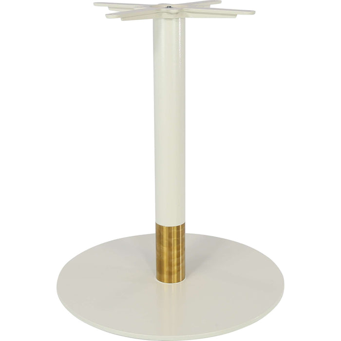 Durafurn Disco Table Base 600DIA - Two Tone - White/Gold