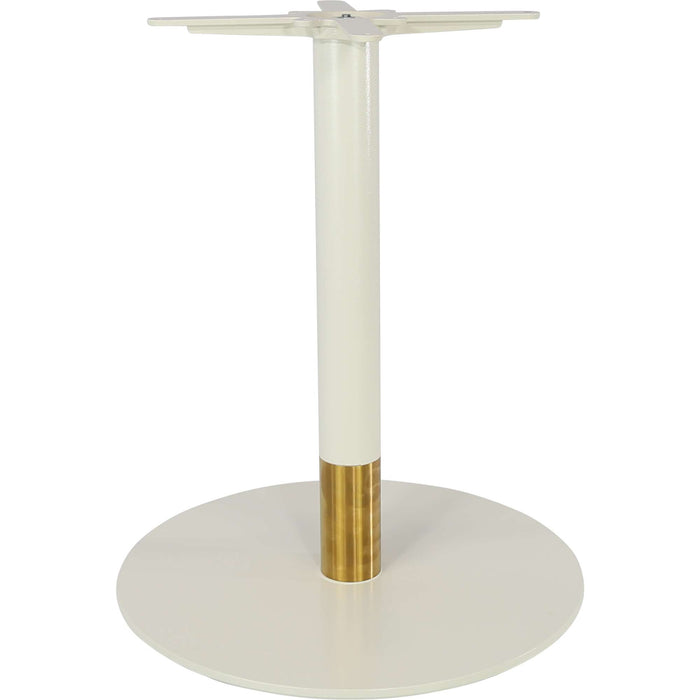 Durafurn Disco Table Base 600DIA - Two Tone - White/Gold