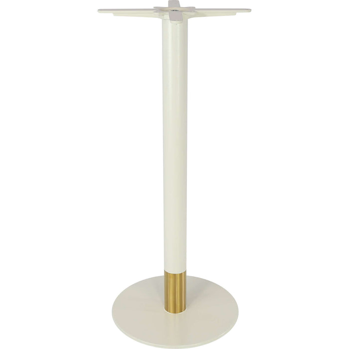 Durafurn Disco Bar Table Base 450DIA - Two Tone - White/Gold