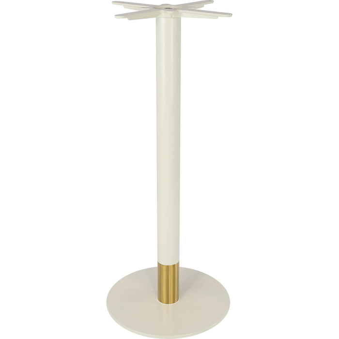 Durafurn Disco Bar Table Base 450DIA - Two Tone - White/Gold