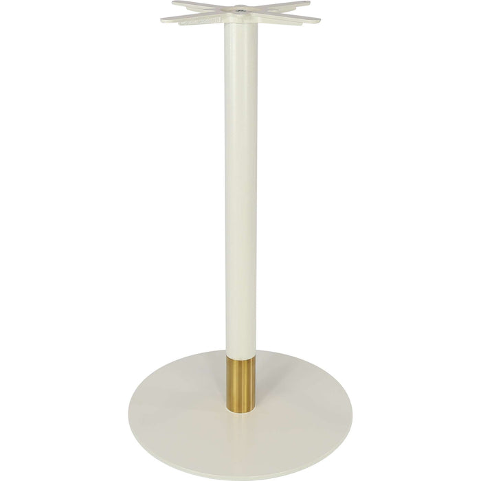 Durafurn Disco Bar Table Base 600DIA - Two Tone - White/Gold