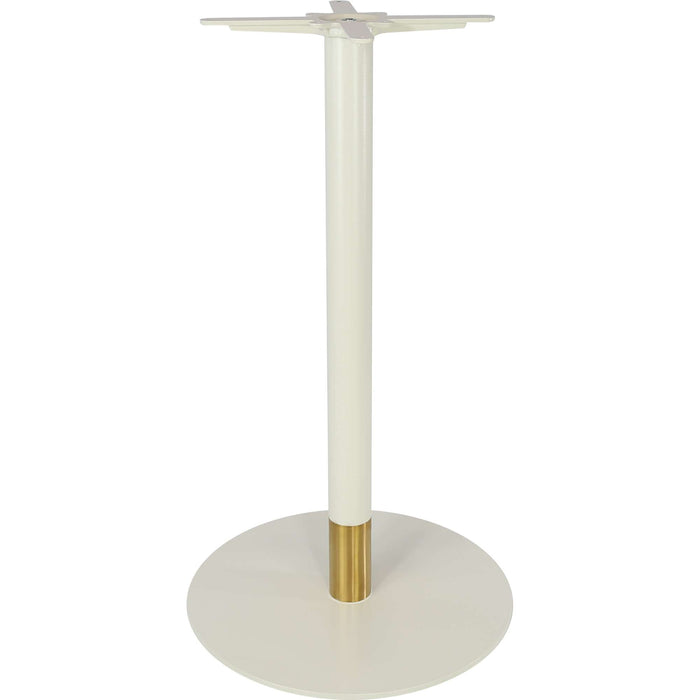 Durafurn Disco Bar Table Base 600DIA - Two Tone - White/Gold