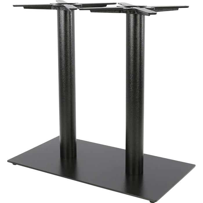 Durafurn Rectangle 40x75 Twin Table Base -Black