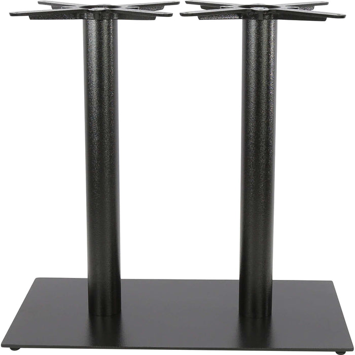 Durafurn Rectangle 40x75 Twin Table Base -Black