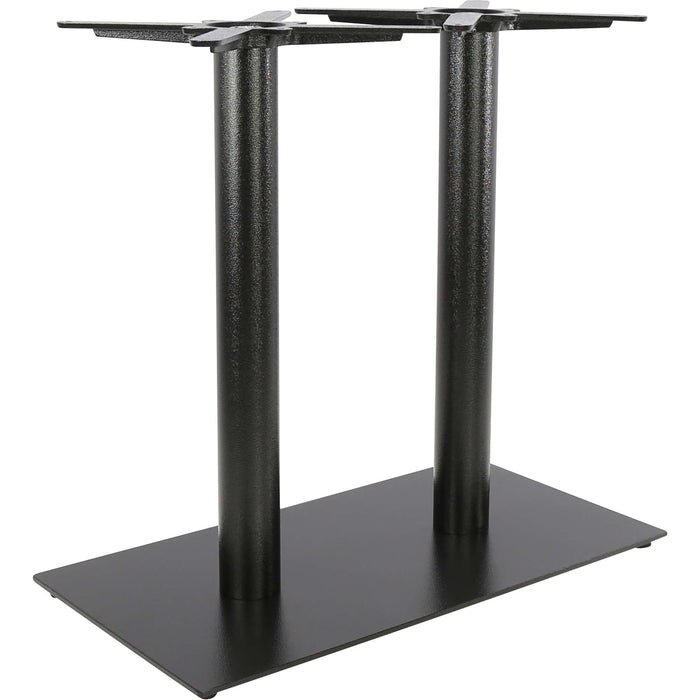 Durafurn Rectangle 40x75 Twin Table Base -Black