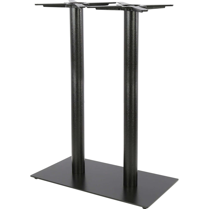 Durafurn Rectangle 40x75 Bar Twin Table Base - Black