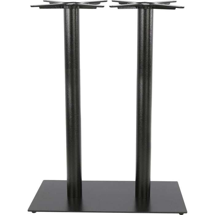 Durafurn Rectangle 40x75 Bar Twin Table Base - Black