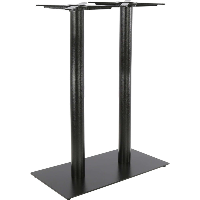 Durafurn Rectangle 40x75 Bar Twin Table Base - Black
