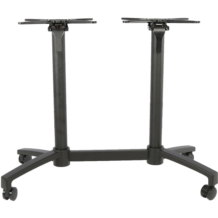 Durafurn Seattle Bar Twin Folding Base with castors - Black (cut down may be required)
