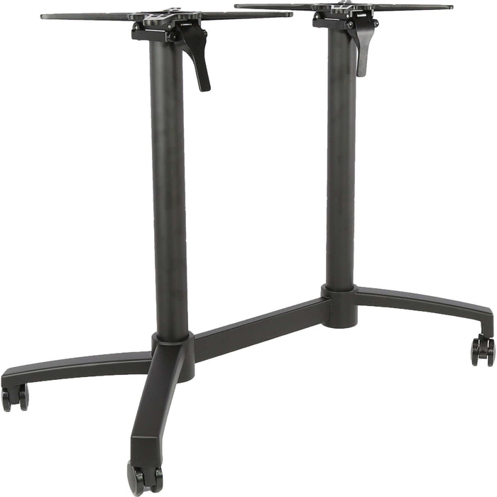 Durafurn Seattle Bar Twin Folding Base with castors - Black (cut down may be required)