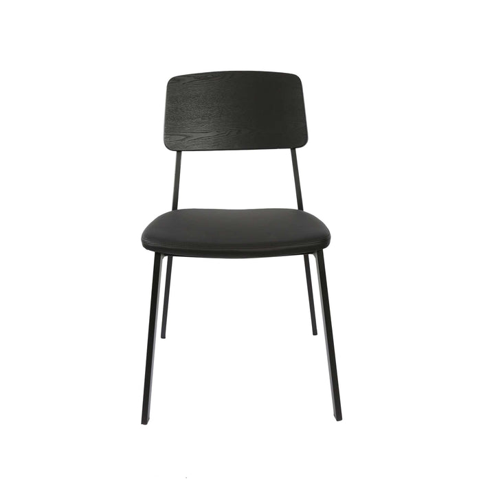 Durafurn Denver Chair - Black Vinyl Seat & Black Ply Backrest