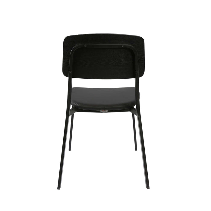 Durafurn Denver Chair - Black Vinyl Seat & Black Ply Backrest