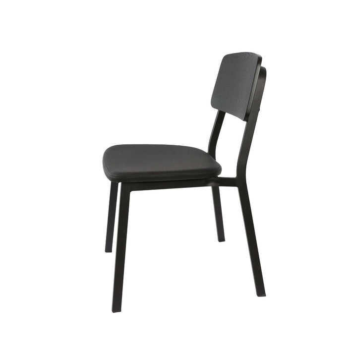 Durafurn Denver Chair - Black Vinyl Seat & Black Ply Backrest
