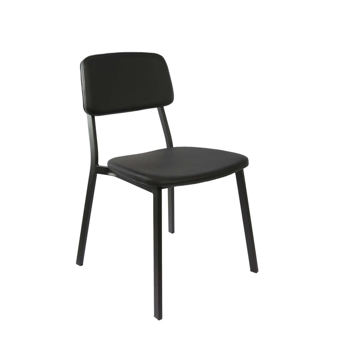 Durafurn Denver Chair - Black Vinyl Seat & Backrest