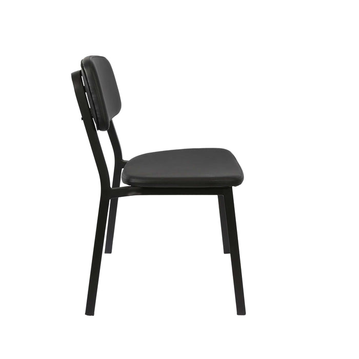 Durafurn Denver Chair - Black Vinyl Seat & Backrest