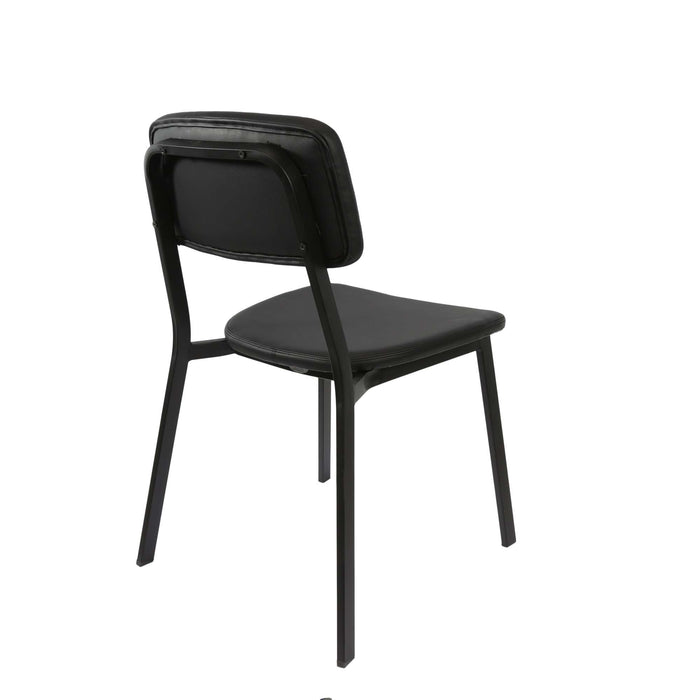 Durafurn Denver Chair - Black Vinyl Seat & Backrest