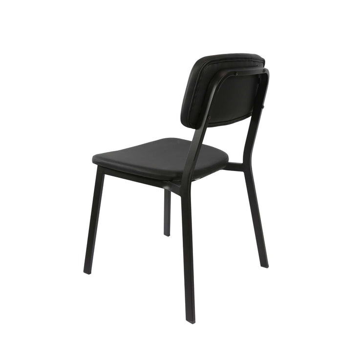 Durafurn Denver Chair - Black Vinyl Seat & Backrest