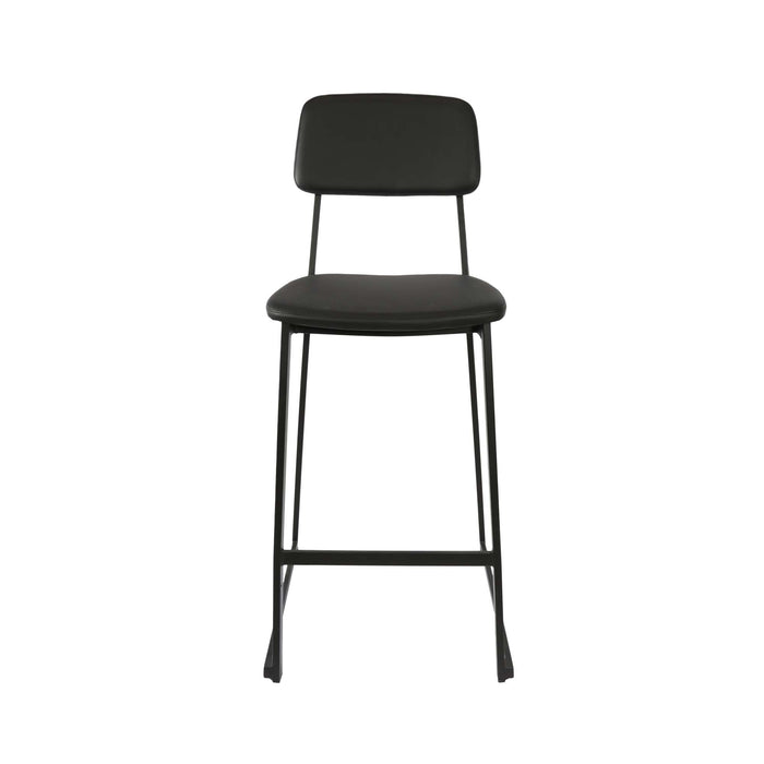 Durafurn Denver Barstool - Black Vinyl Seat & Backrest