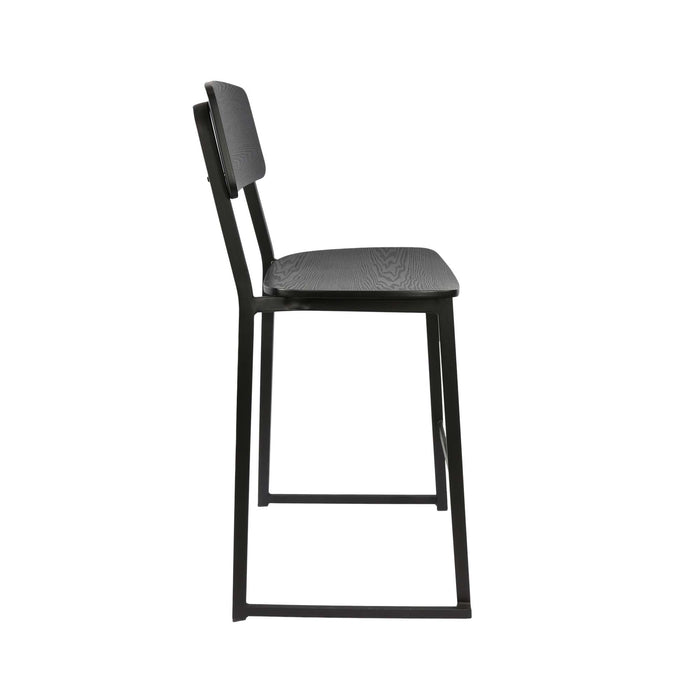 Durafurn Denver Barstool - Black Ply Seat & Backrest