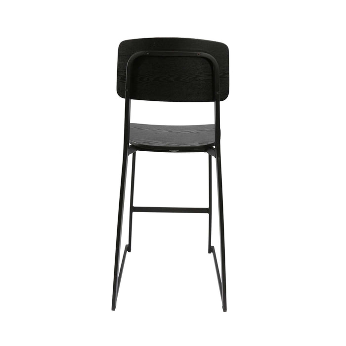 Durafurn Denver Barstool - Black Ply Seat & Backrest