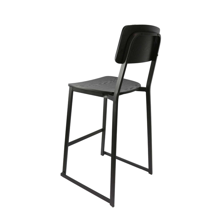 Durafurn Denver Barstool - Black Ply Seat & Backrest