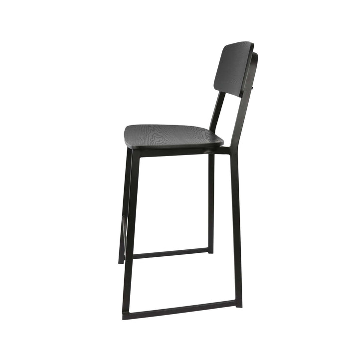 Durafurn Denver Barstool - Black Ply Seat & Backrest