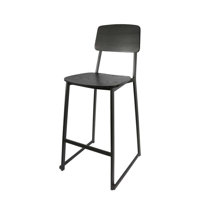 Durafurn Denver Barstool - Black Ply Seat & Backrest