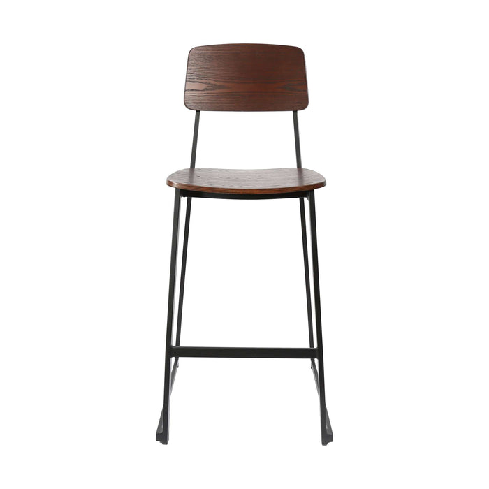 Durafurn Denver Barstool - Dark Natural Ply Seat & Backrest
