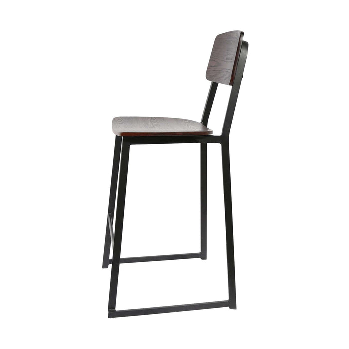 Durafurn Denver Barstool - Dark Natural Ply Seat & Backrest