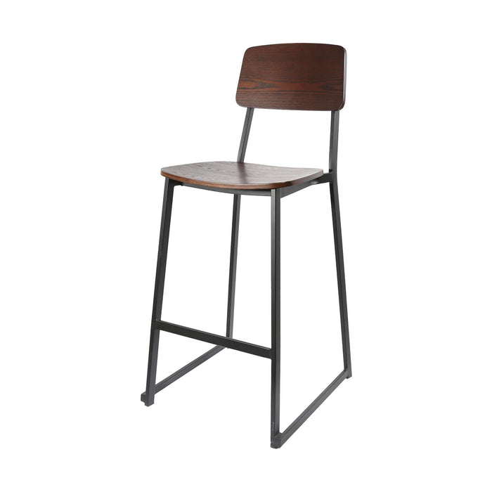 Durafurn Denver Barstool - Dark Natural Ply Seat & Backrest