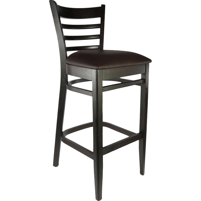 Durafurn Florence Barstool - Chocolate - Chocolate Vinyl Seat