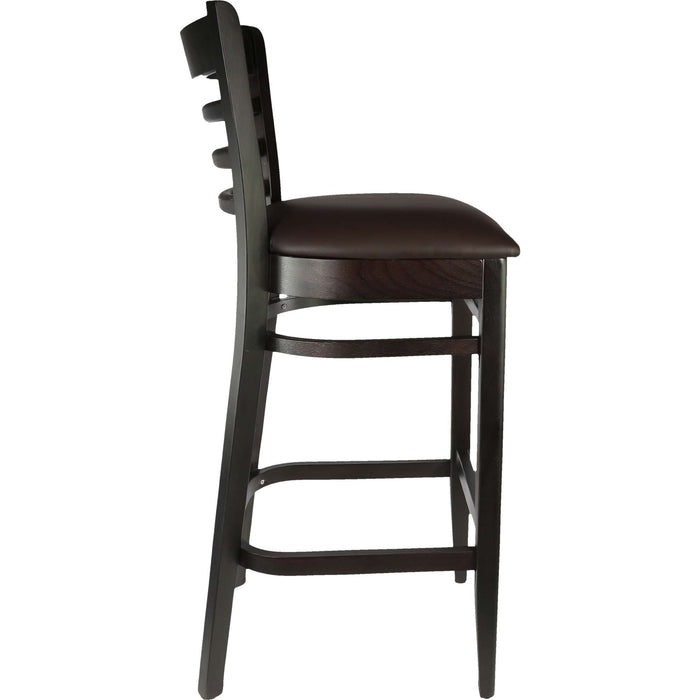 Durafurn Florence Barstool - Chocolate - Chocolate Vinyl Seat