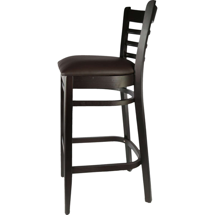 Durafurn Florence Barstool - Chocolate - Chocolate Vinyl Seat