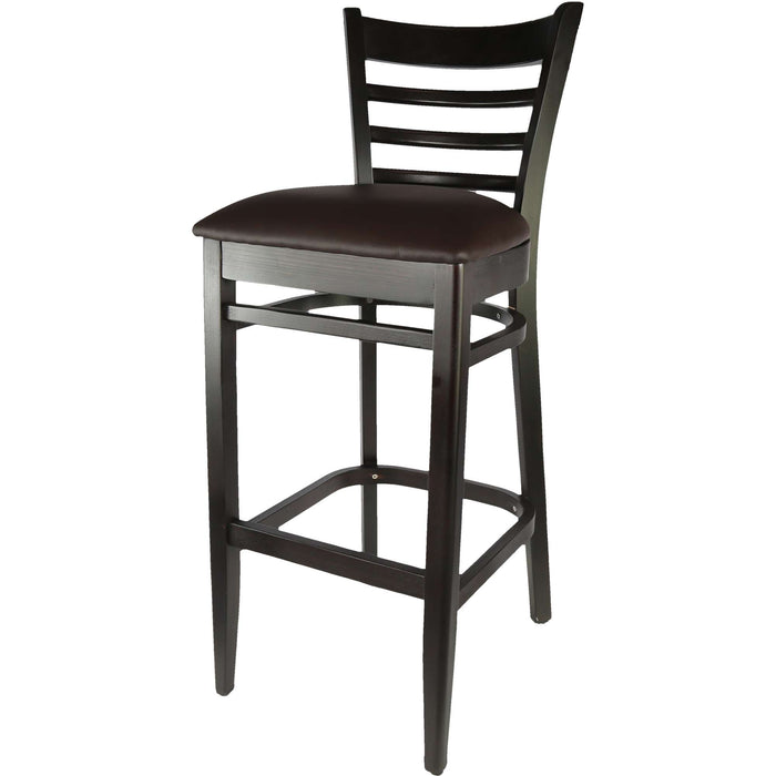Durafurn Florence Barstool - Chocolate - Chocolate Vinyl Seat